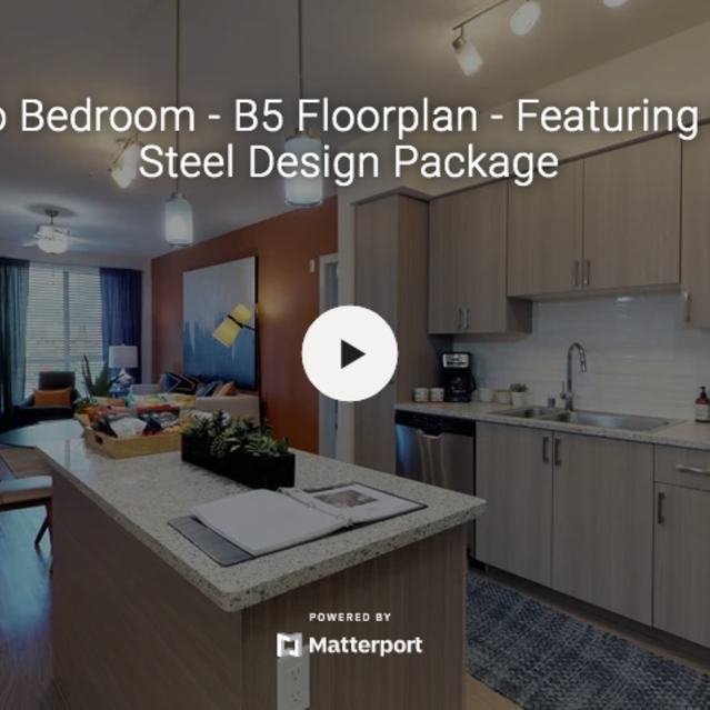 808 West - B5 Floor plan feature two bedroom and the Steel Design Package